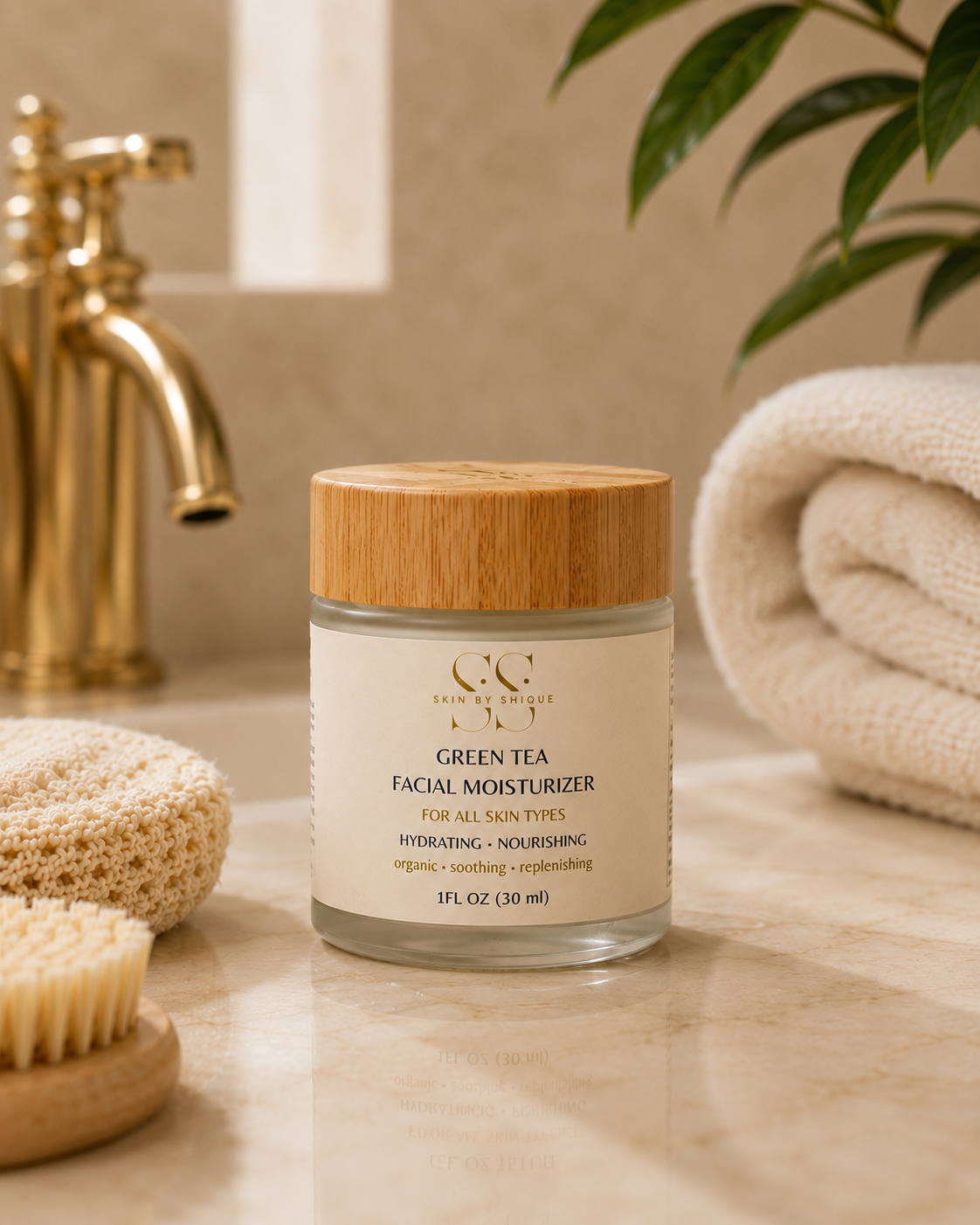 GREEN TEA & CAMELLIA SEED FACIAL MOISTERIZER 1 OZ