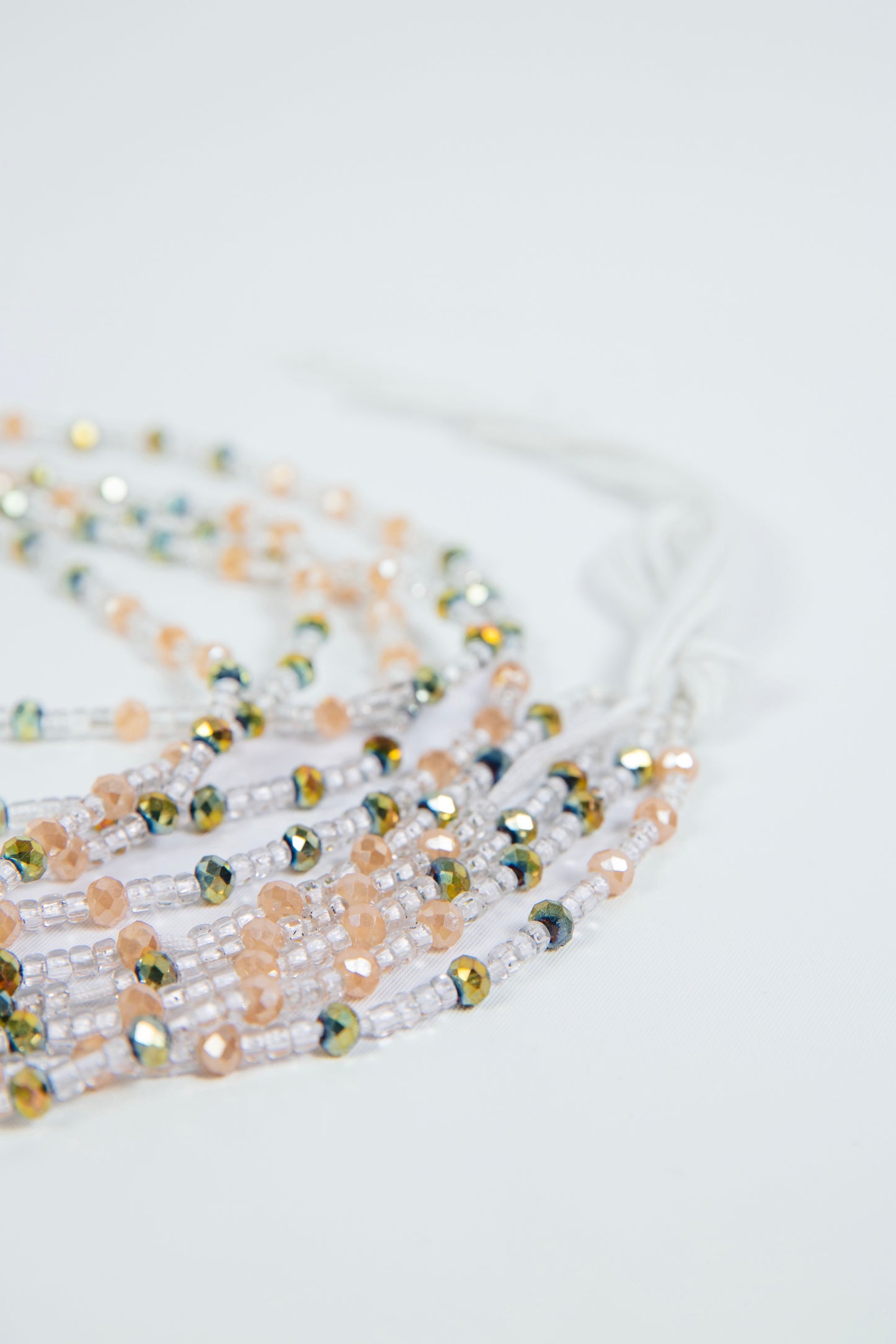 Neutral Gem waist bead