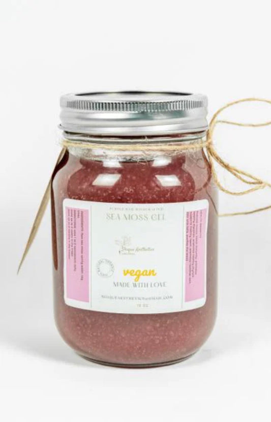 NEW 🌺 Purple Raw Wildcrafted Sea Moss Hibiscus Infused