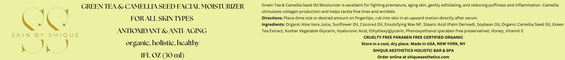 GREEN TEA & CAMELLIA SEED FACIAL MOISTERIZER 1 OZ